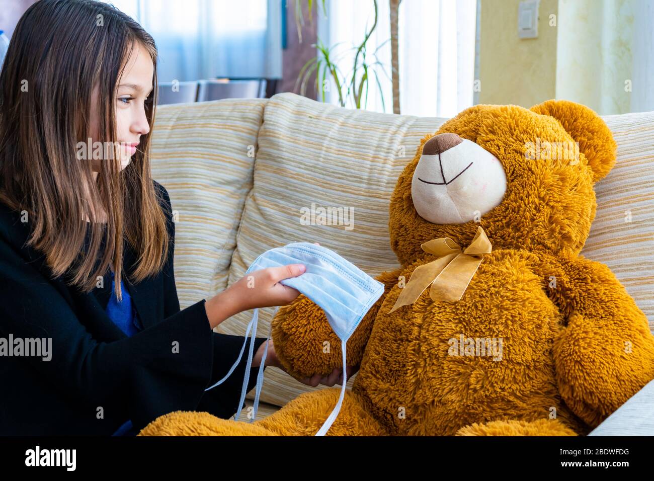 teddy bear black jacket