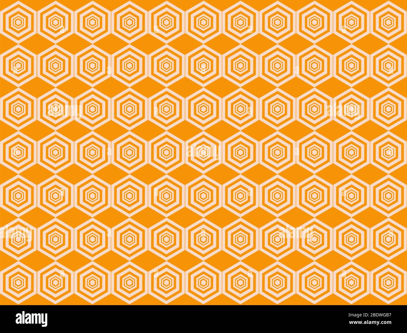 Bee hexagon pattern on yellow backgrpund Stock Vector