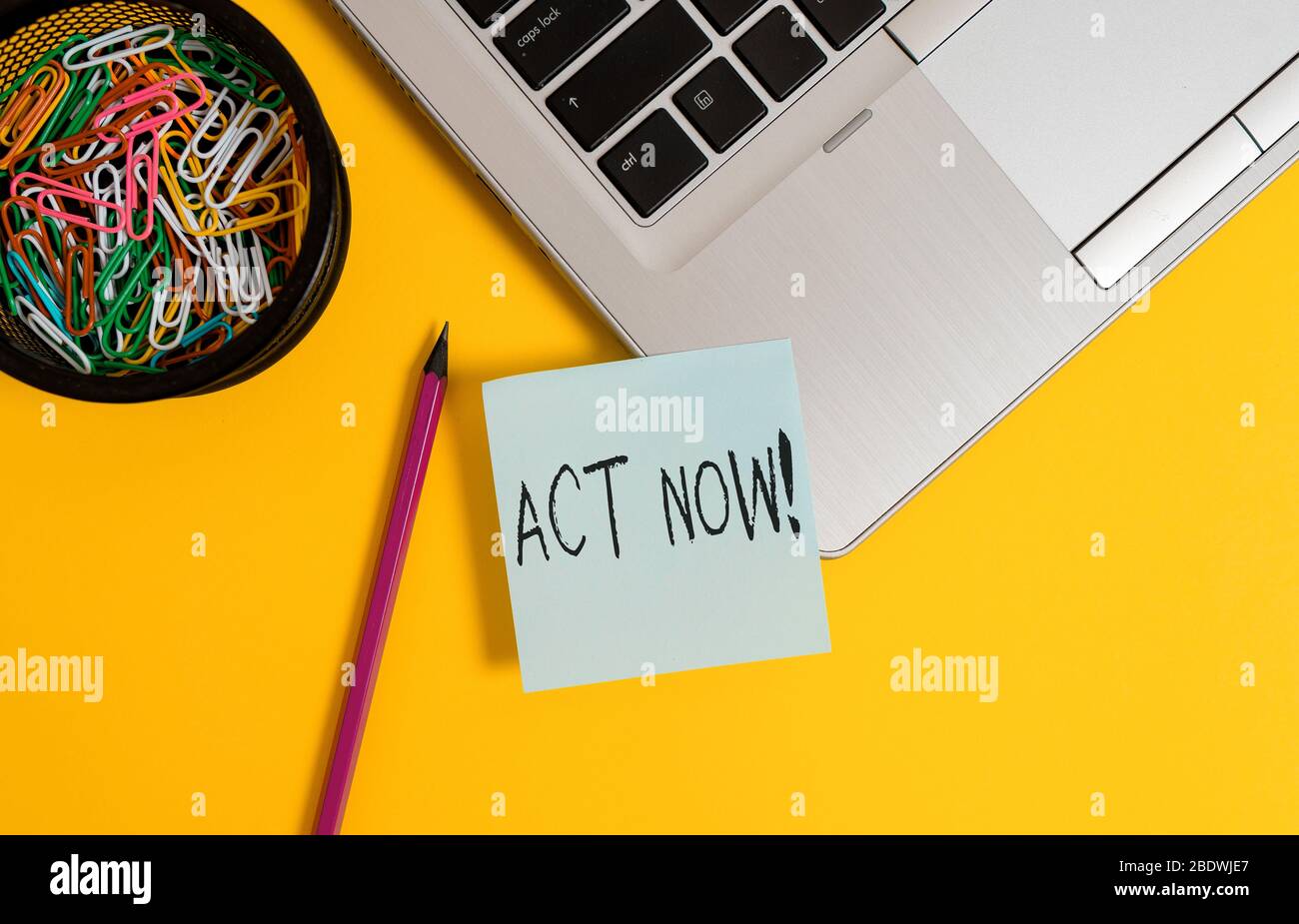 Handwriting text writing Act Now. Conceptual photo fulfil the function ...