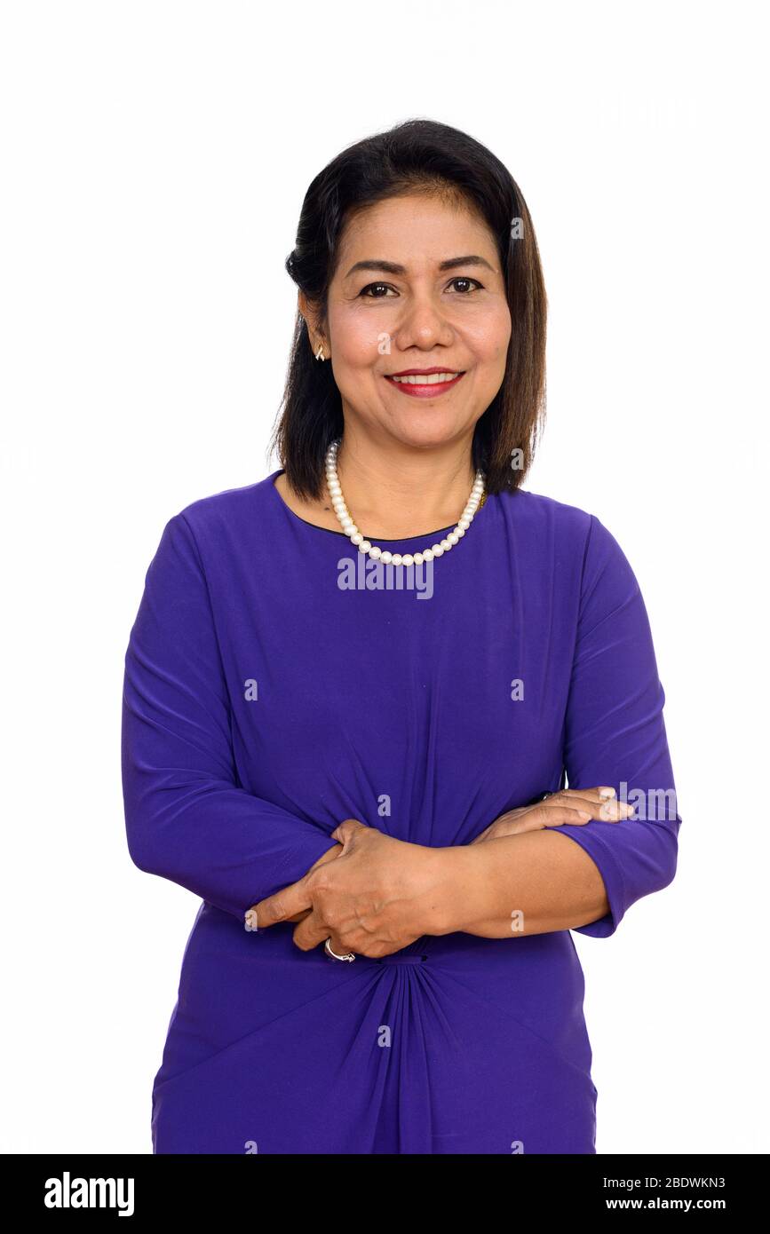 Mature asian woman studio hi-res stock photography and images - Alamy