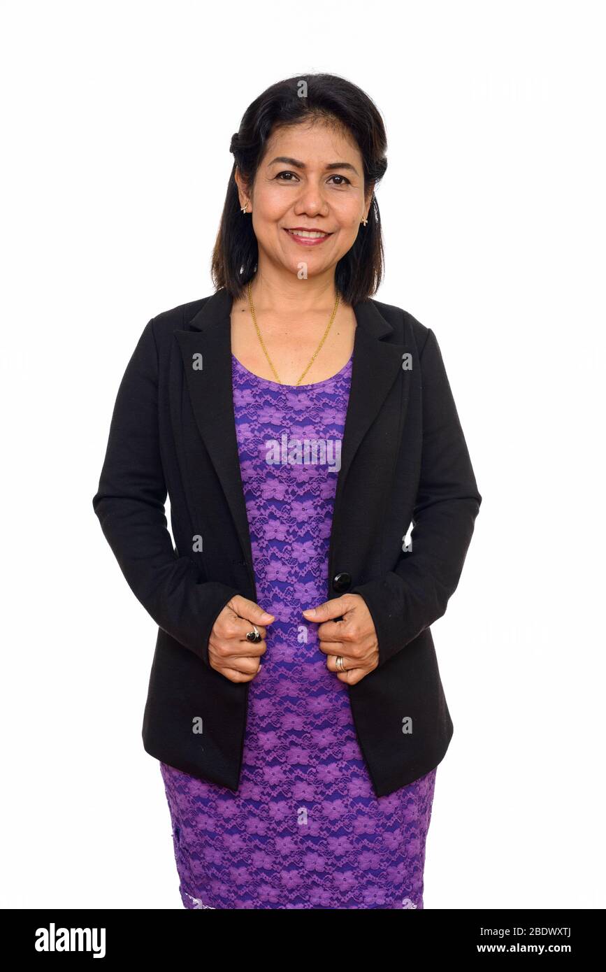 Mature asian woman studio hi-res stock photography and images - Alamy