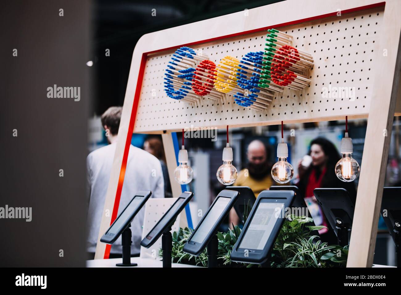 fair stand for Google, exhibition booth at event or business meeting