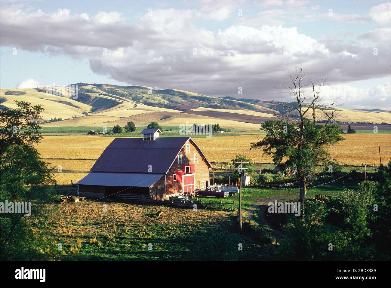 Washington farmland Stock Photo