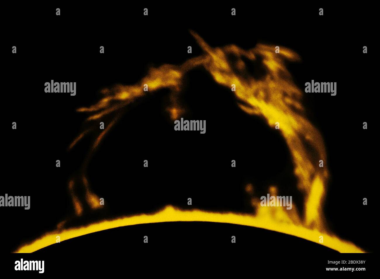 Solar prominence Stock Photo