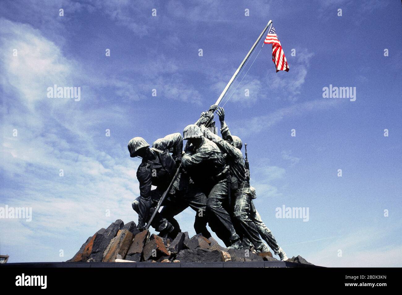 Marine Memorial, Arlington, VA Stock Photo