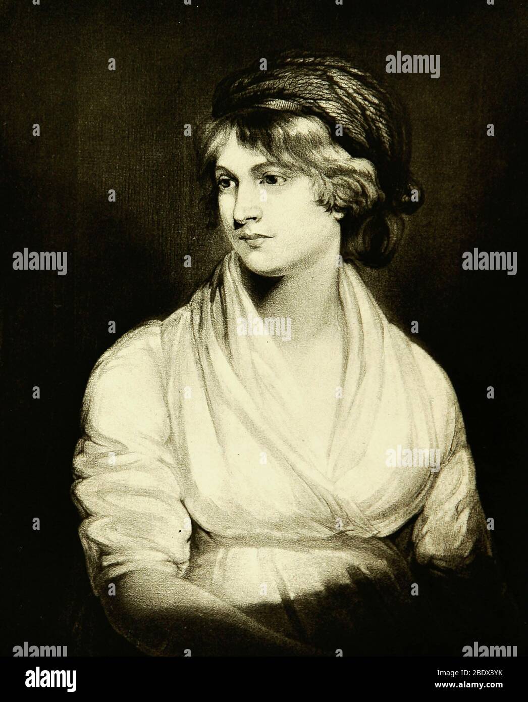 Mary Wollstonecraft, English Author Stock Photo