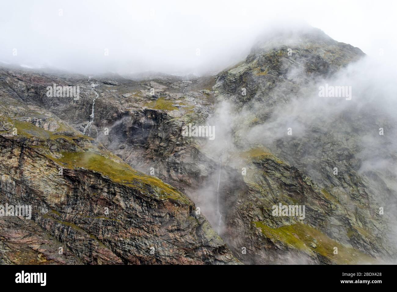 Intensive glacier melting as result of global warming. Stock Photo