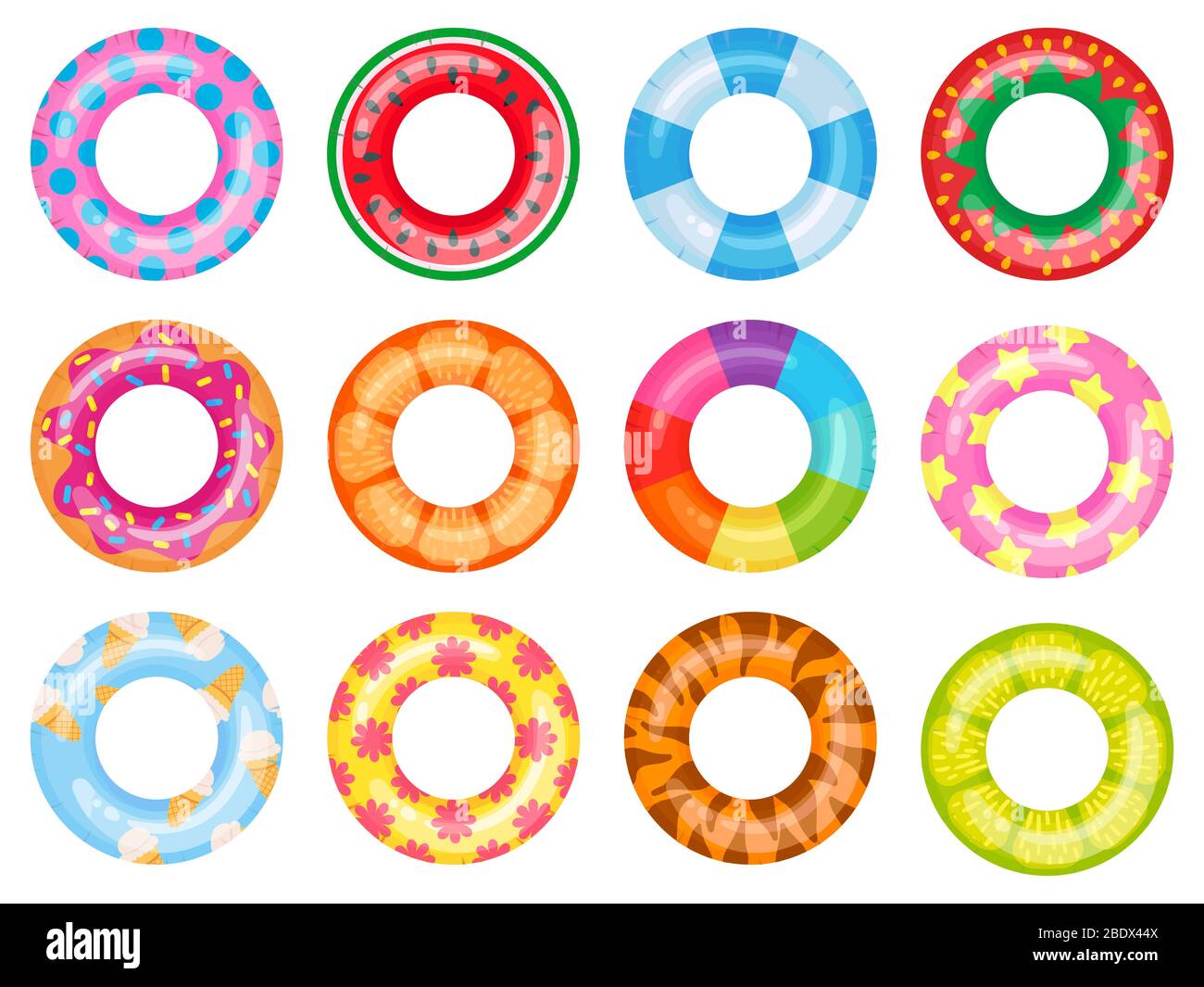 Rubber swimming ring. Pink lifesaver, summer swimming pool floating