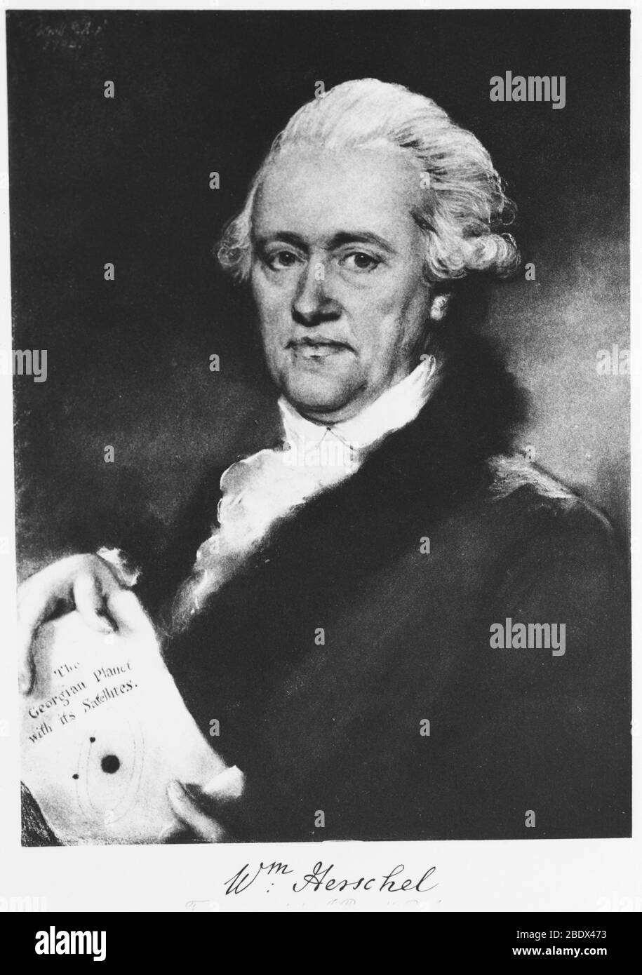 William Herschel, German-British Astronomer Stock Photo
