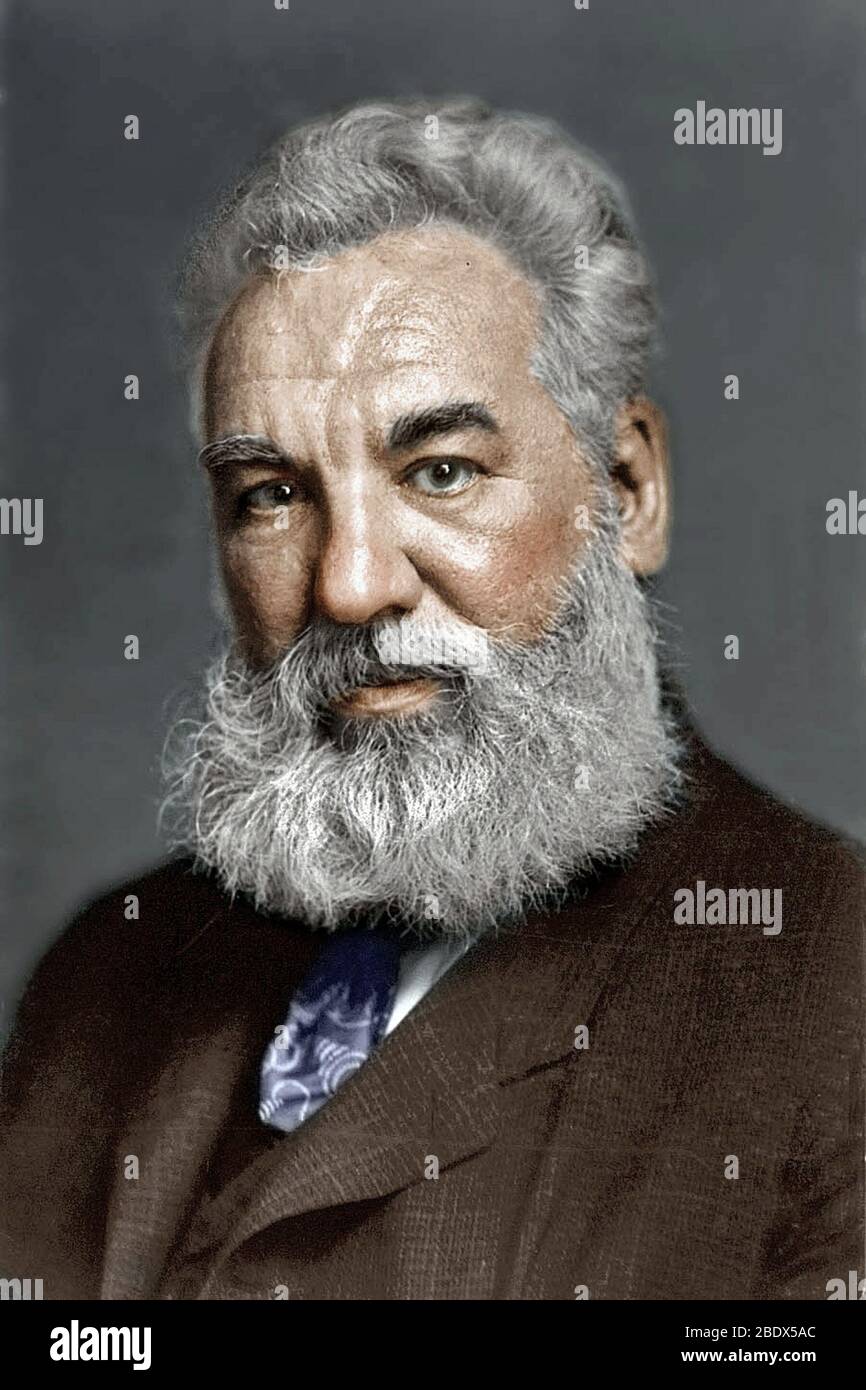 Alexander Graham Bell, Scottish-American Inventor Stock Photo