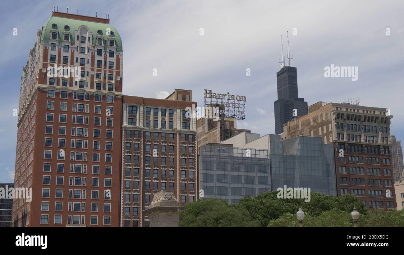 Harrison Hotel in Chicago CHICAGO. UNITED STATES JUNE 11, 2019