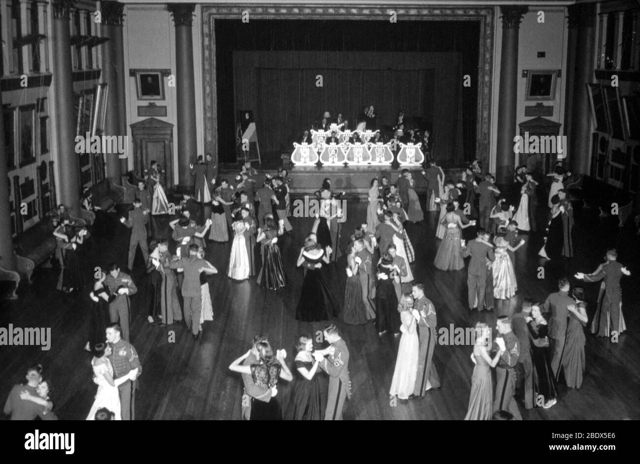 Social Dance, 1950's Stock Photo