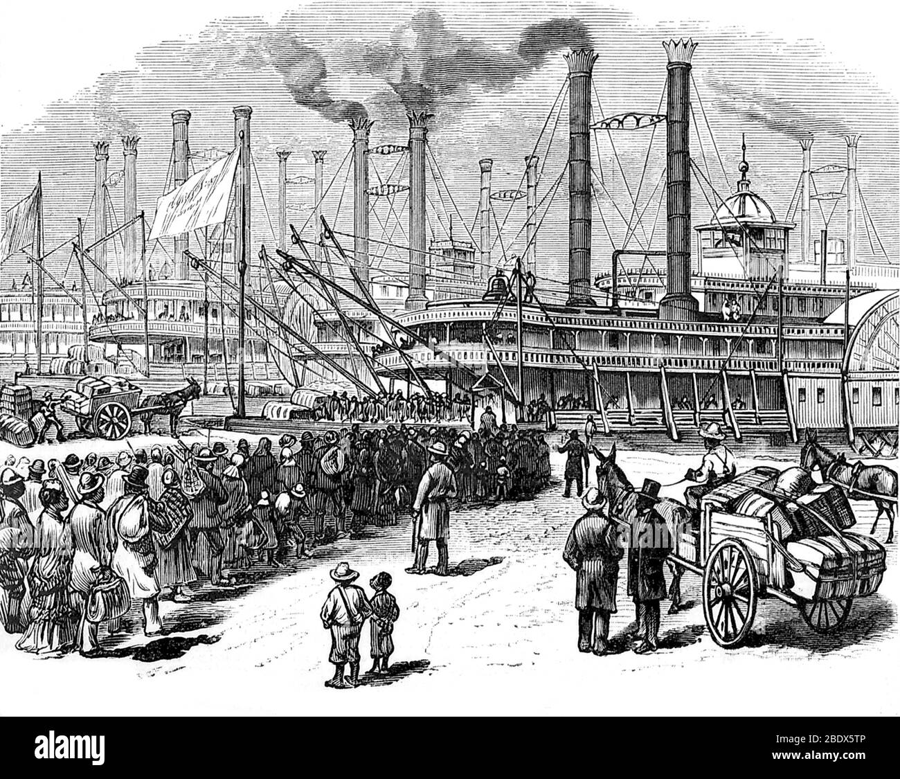 Exoduster Movement, 1879 Stock Photo