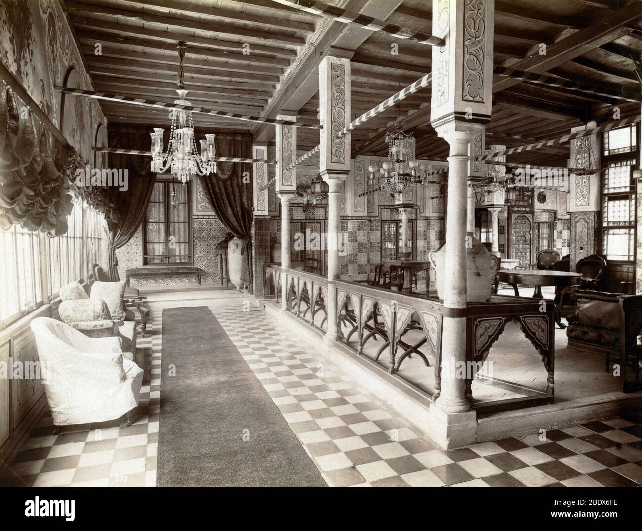 North Africa, Ahmad Bey Palace, 19th Century Stock Photo