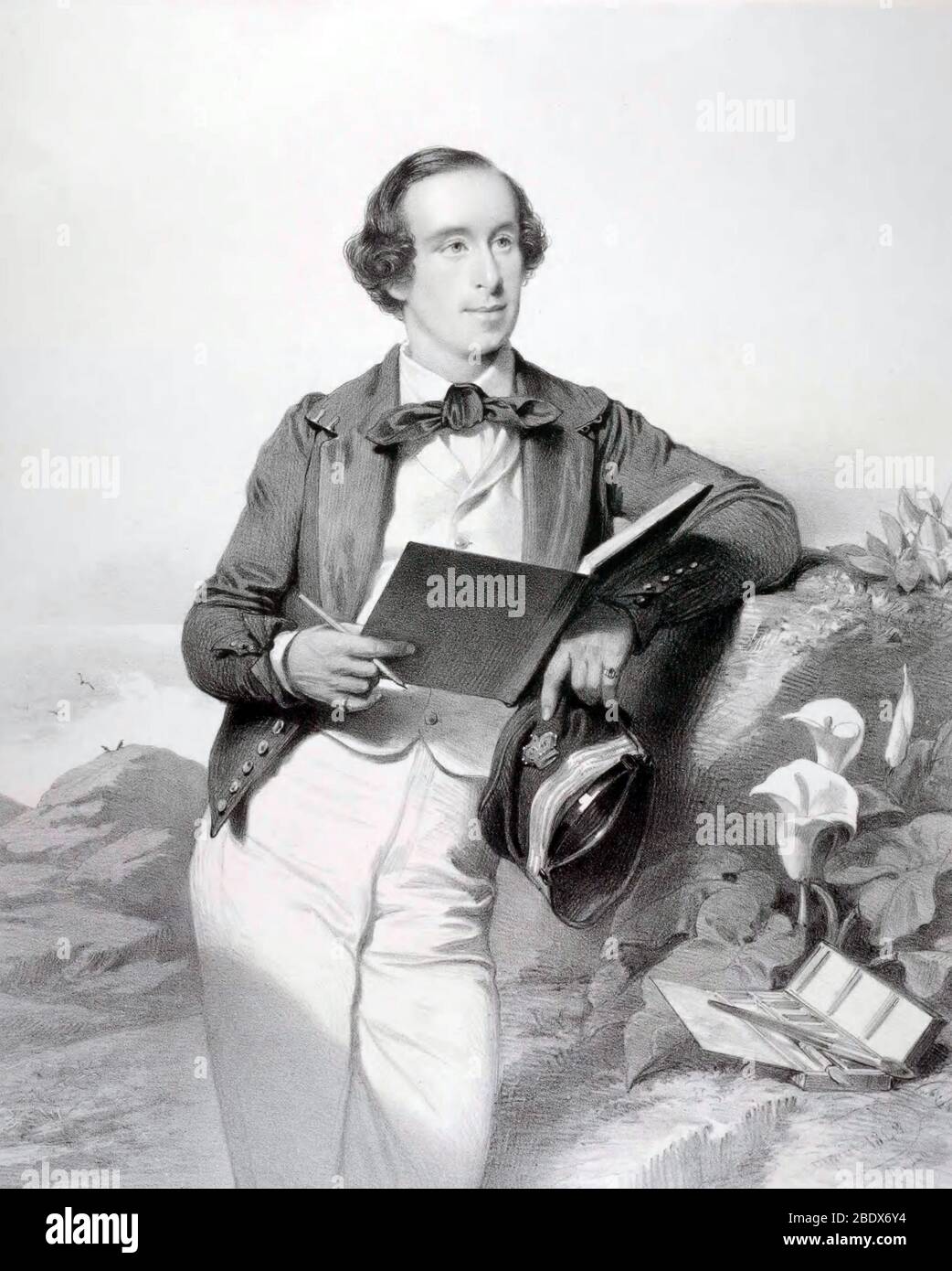 George French Angas, English Explorer and Artist Stock Photo