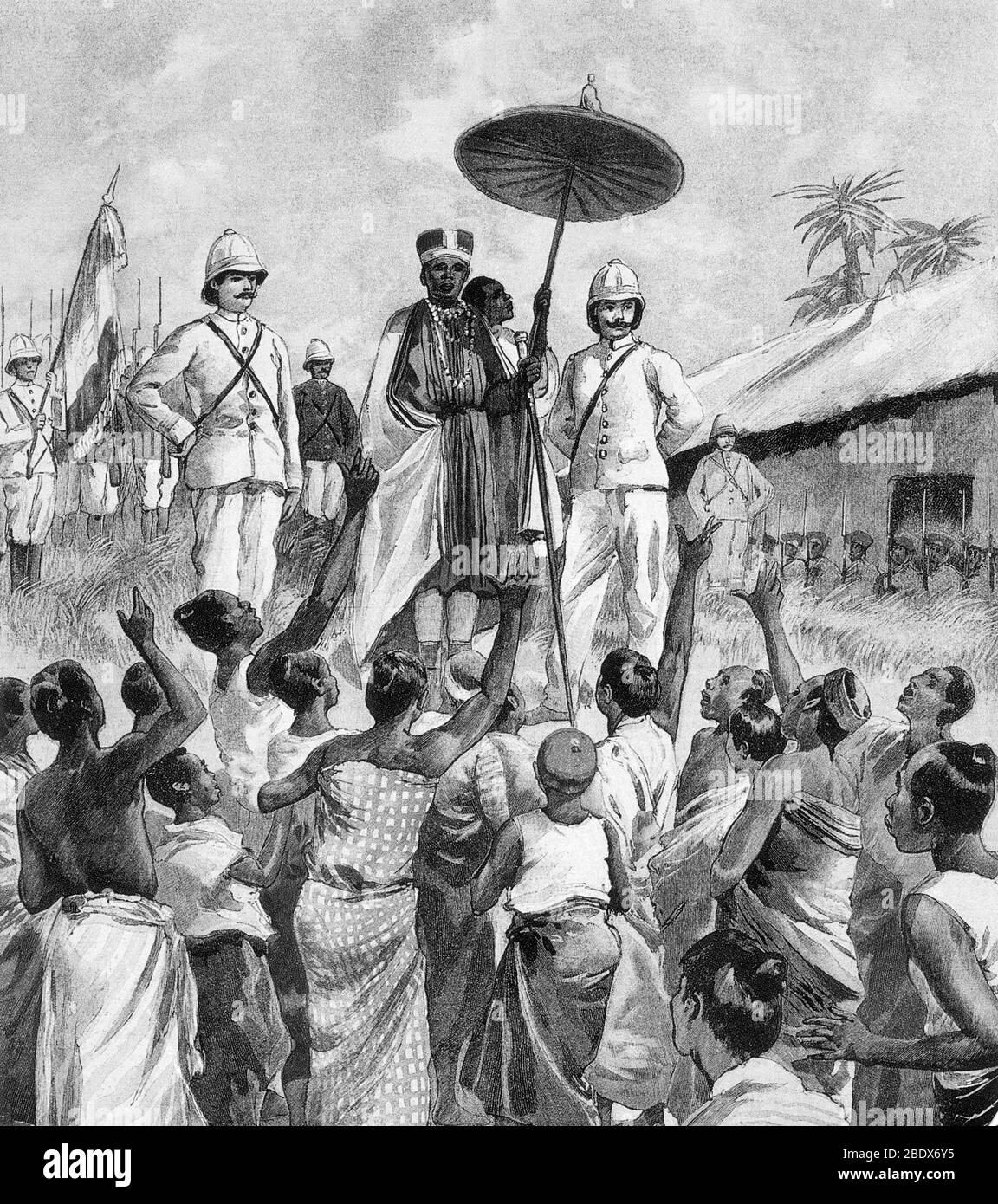 Agoli-agbo, Last King of Dahomey Stock Photo