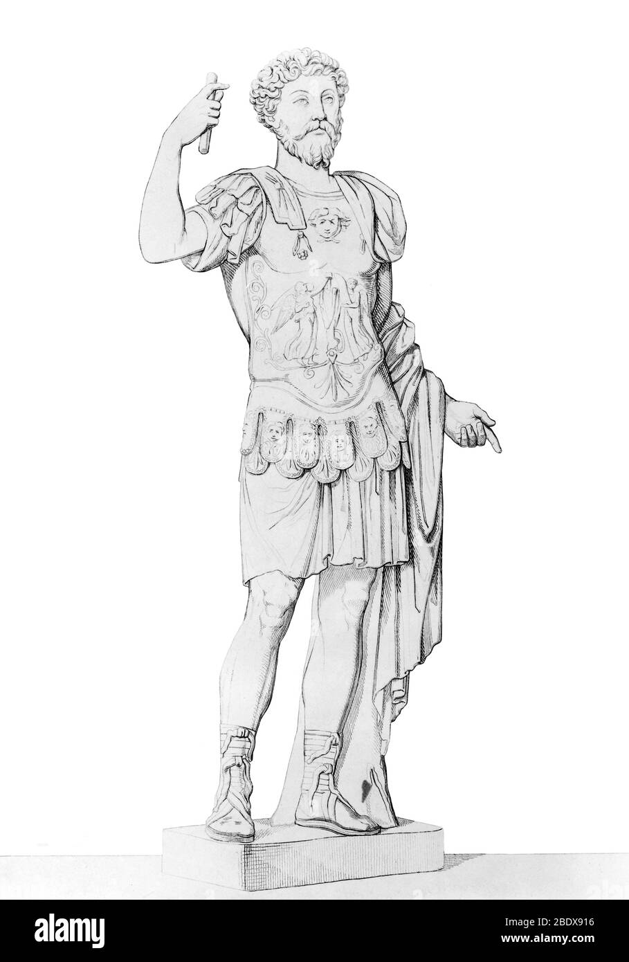 Marcus Aurelius, Roman Emperor and Stoic Philosopher Stock Photo