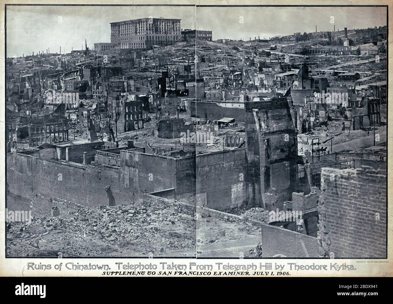 San Francisco Earthquake, 1906 Stock Photo