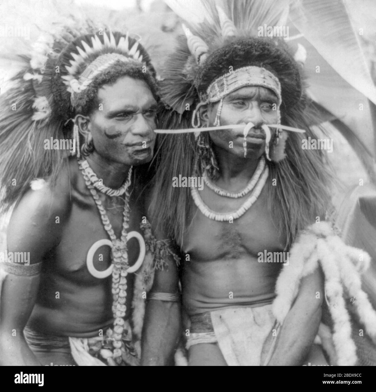New Guinea Cannibals, 1919 Stock Photo