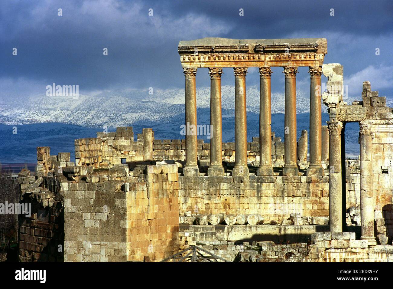 Temple of Jupiter at HeliopolisBaalbek, Lebanon Stock Photo Alamy
