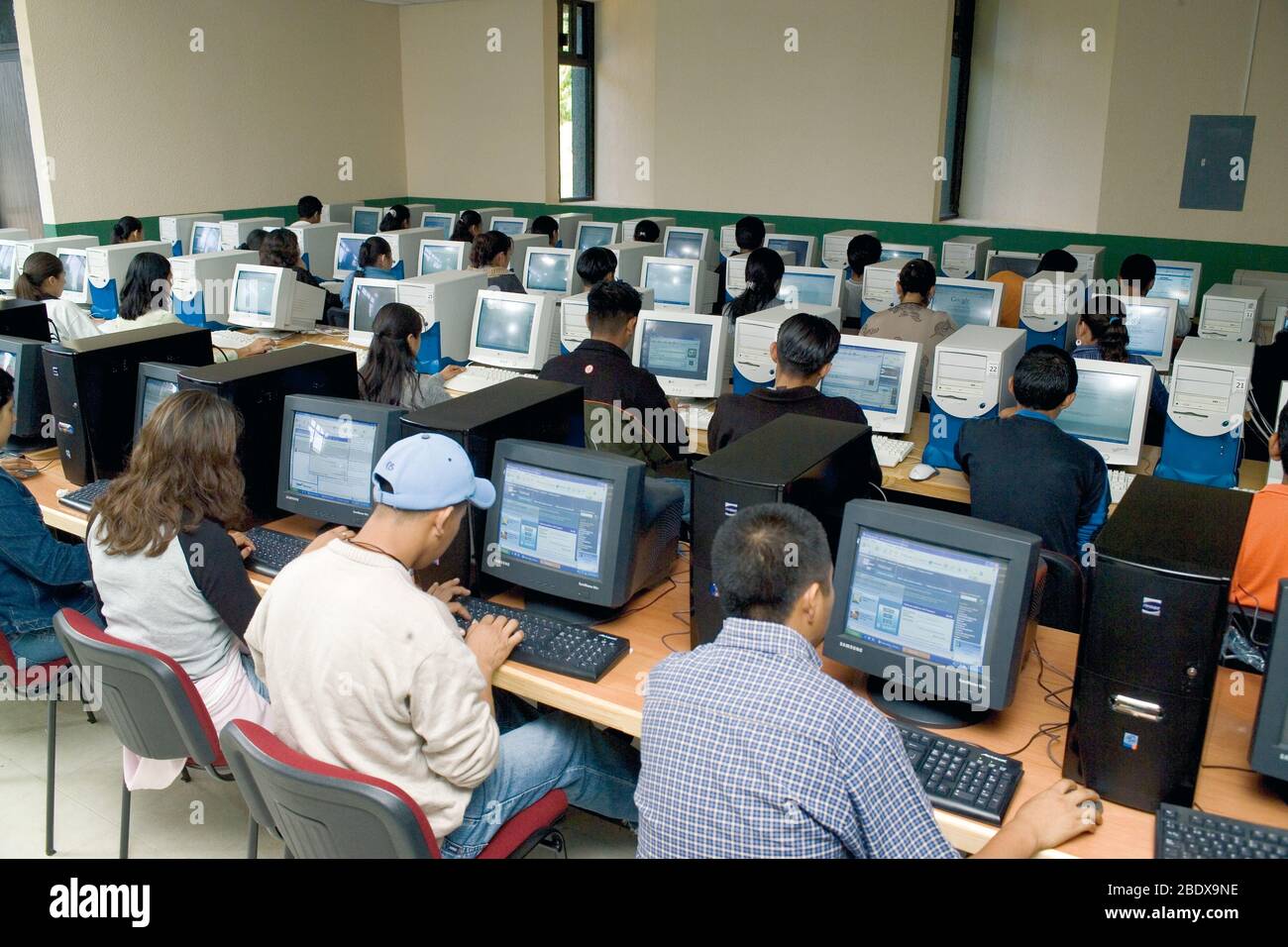 Computer Class, Mexico Stock Photo - Alamy