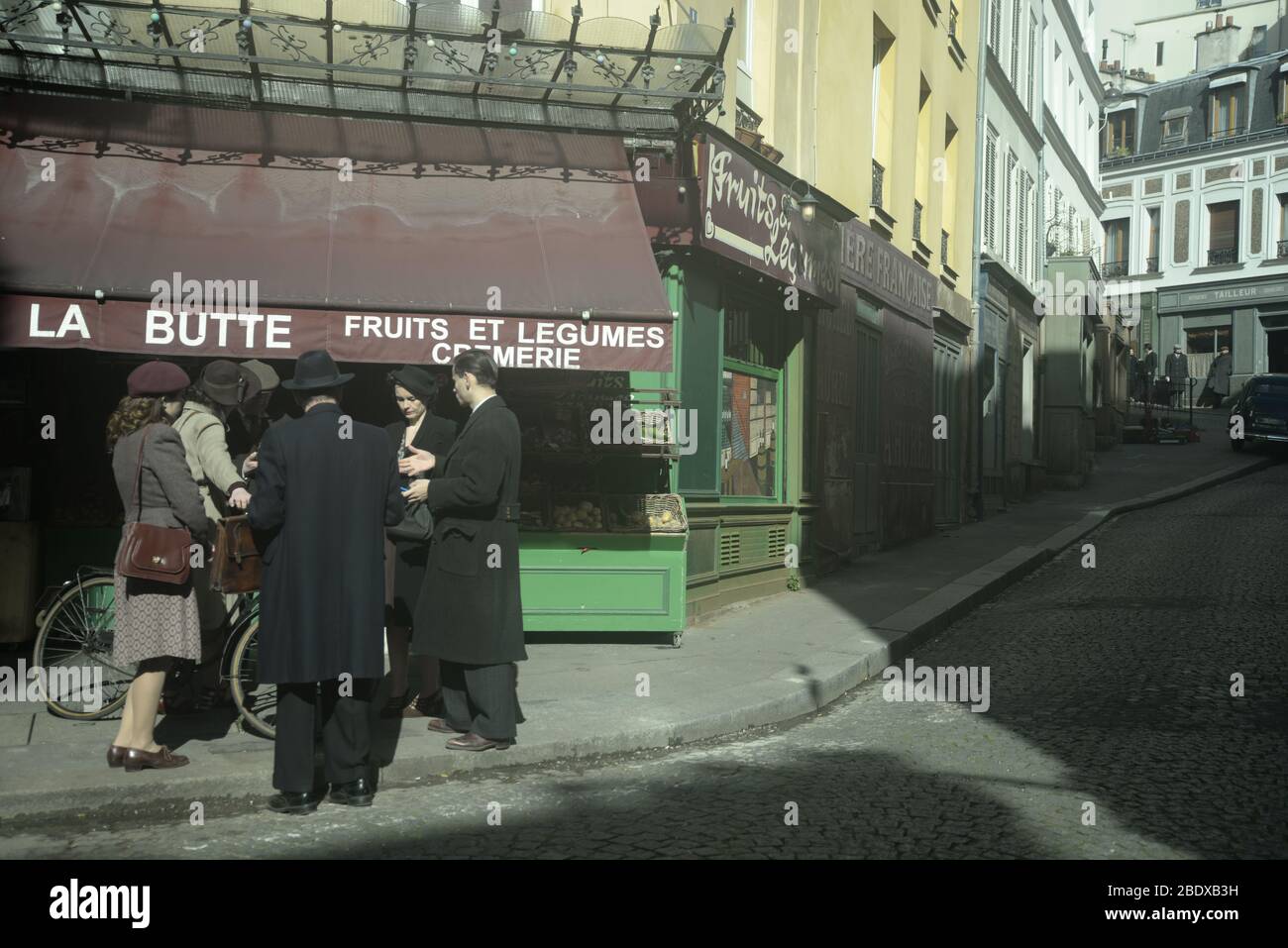 40s scene, Montmartre, Paris Stock Photo
