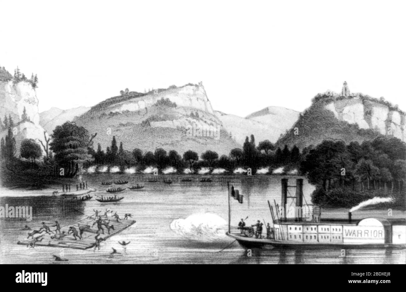 Battle of bad axe Black and White Stock Photos & Images Alamy