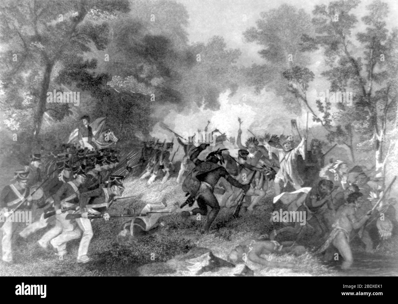 Tecumseh's War, Battle of Tippecanoe, 1811 Stock Photo