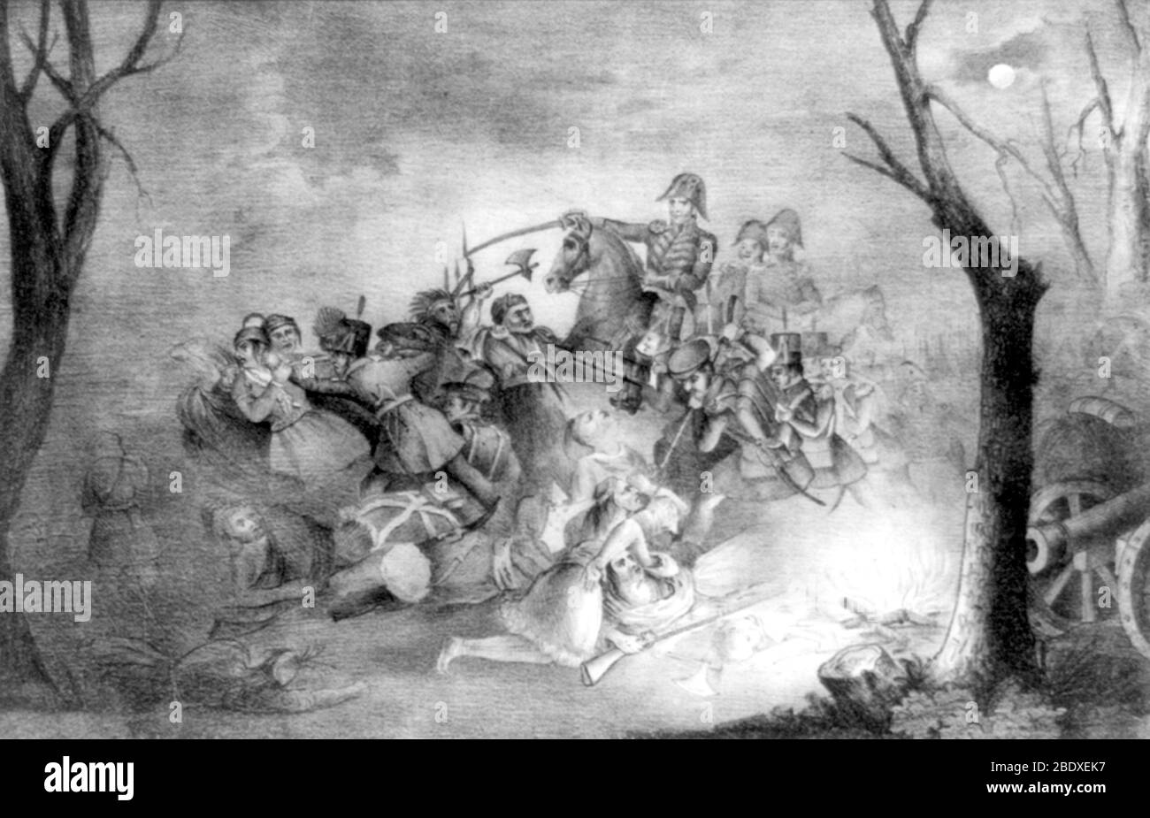 Tecumseh's War, Battle of Tippecanoe, 1811 Stock Photo