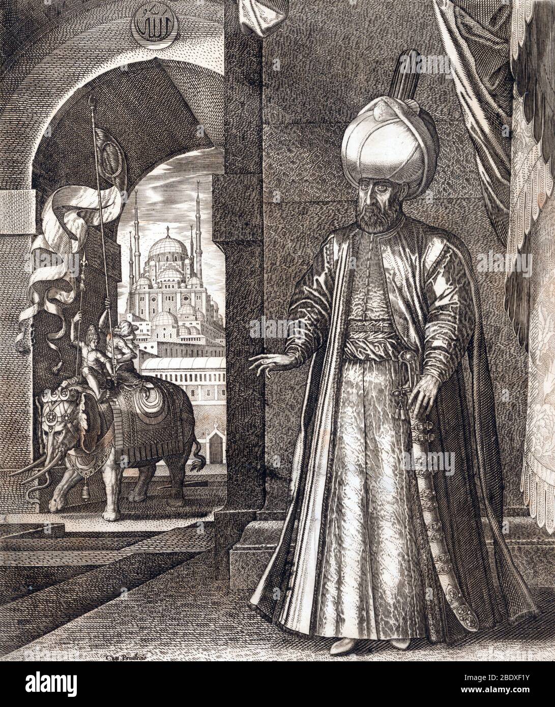Suleiman the Magnificent, Ottoman Sultan Stock Photo