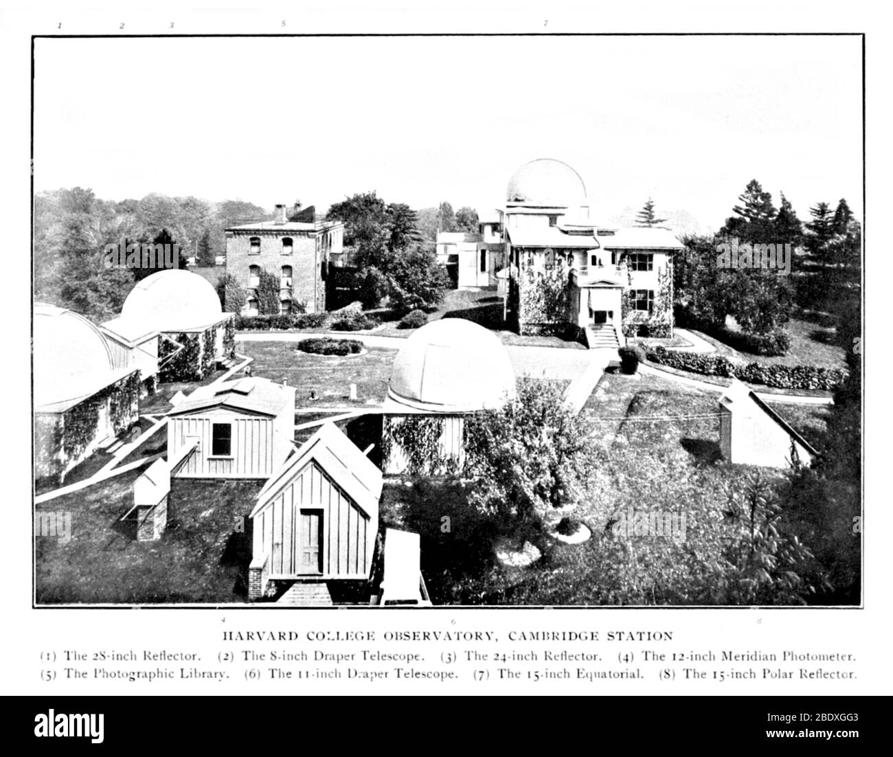 Harvard College Observatory, 1890s Stock Photo
