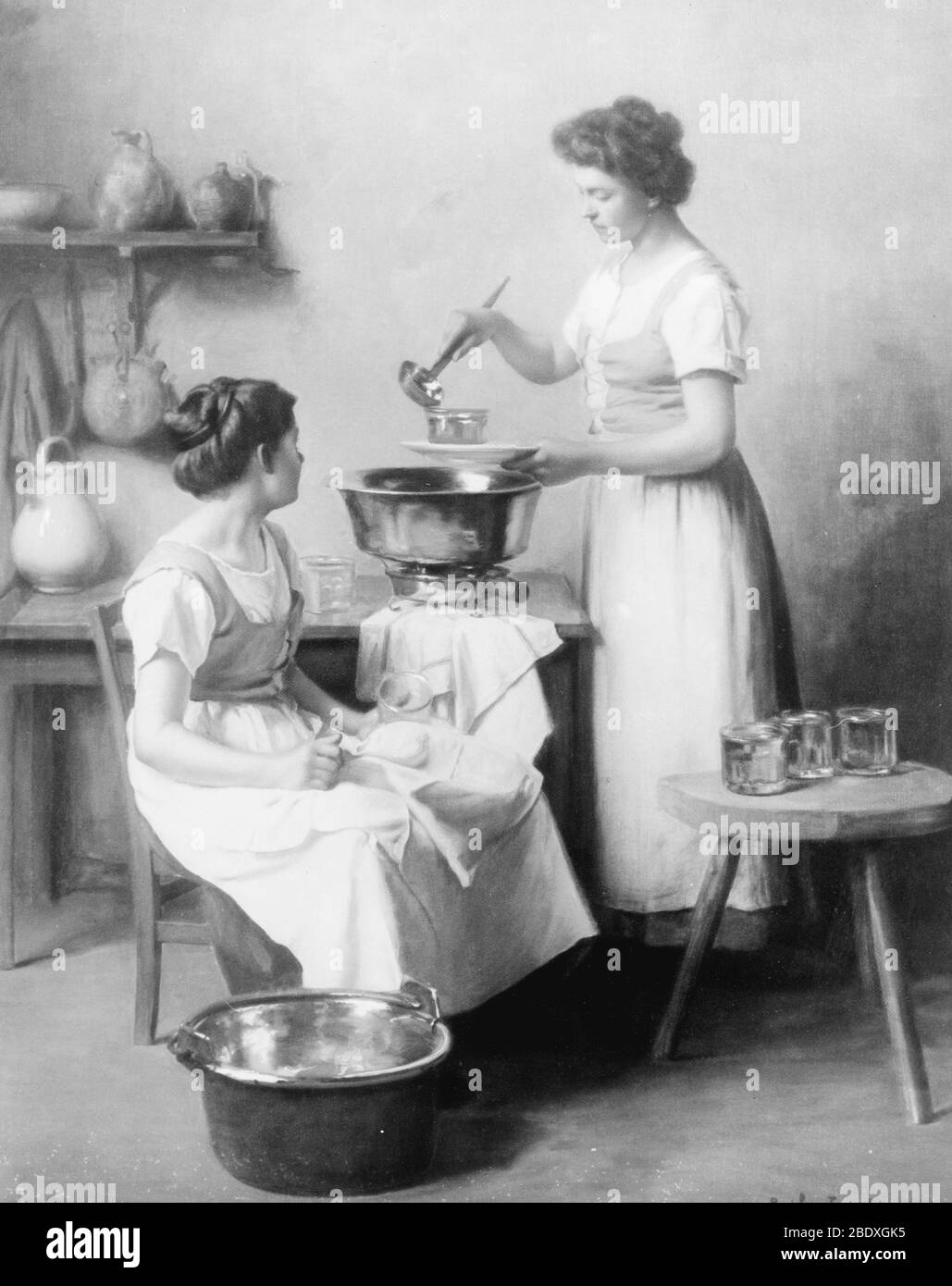 Home Canning, 1911 Stock Photo