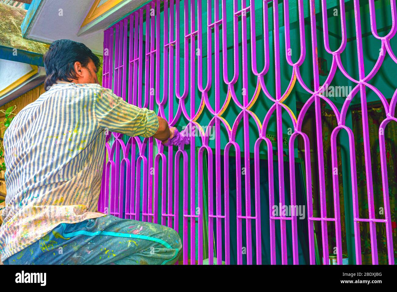 Iron Window Grill High Resolution Stock Photography And Images Alamy