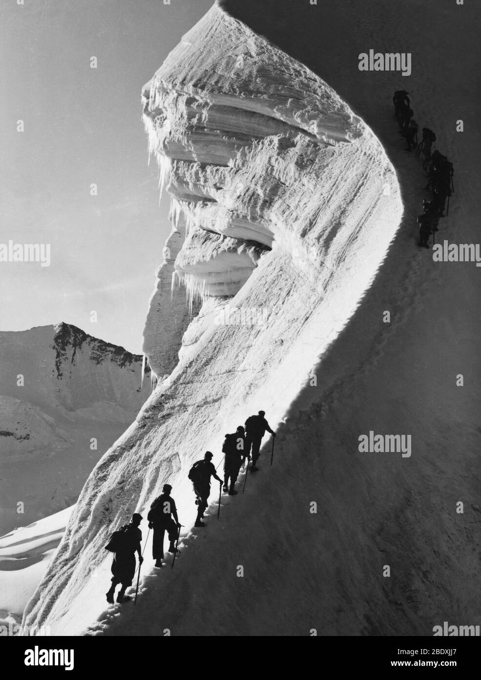 Mountain Climbers Stock Photo