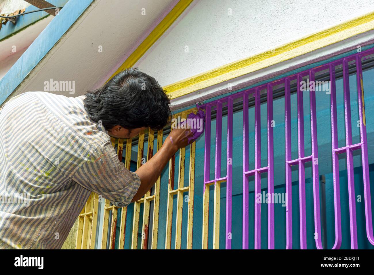 Iron Window Grill High Resolution Stock Photography And Images Alamy