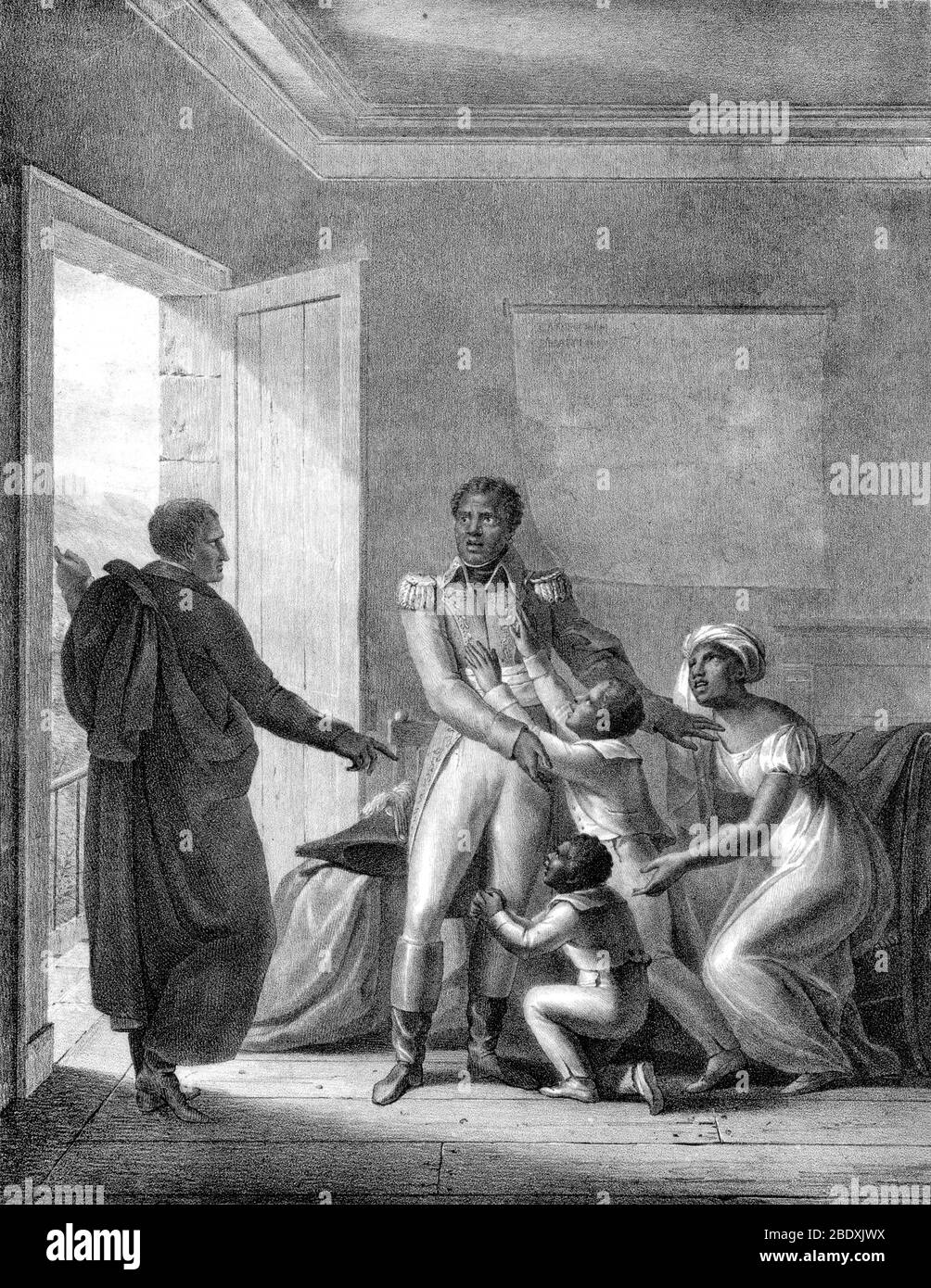 General Charles Leclerc Captures Toussaint L'Ouverture, 1801 Stock Photo