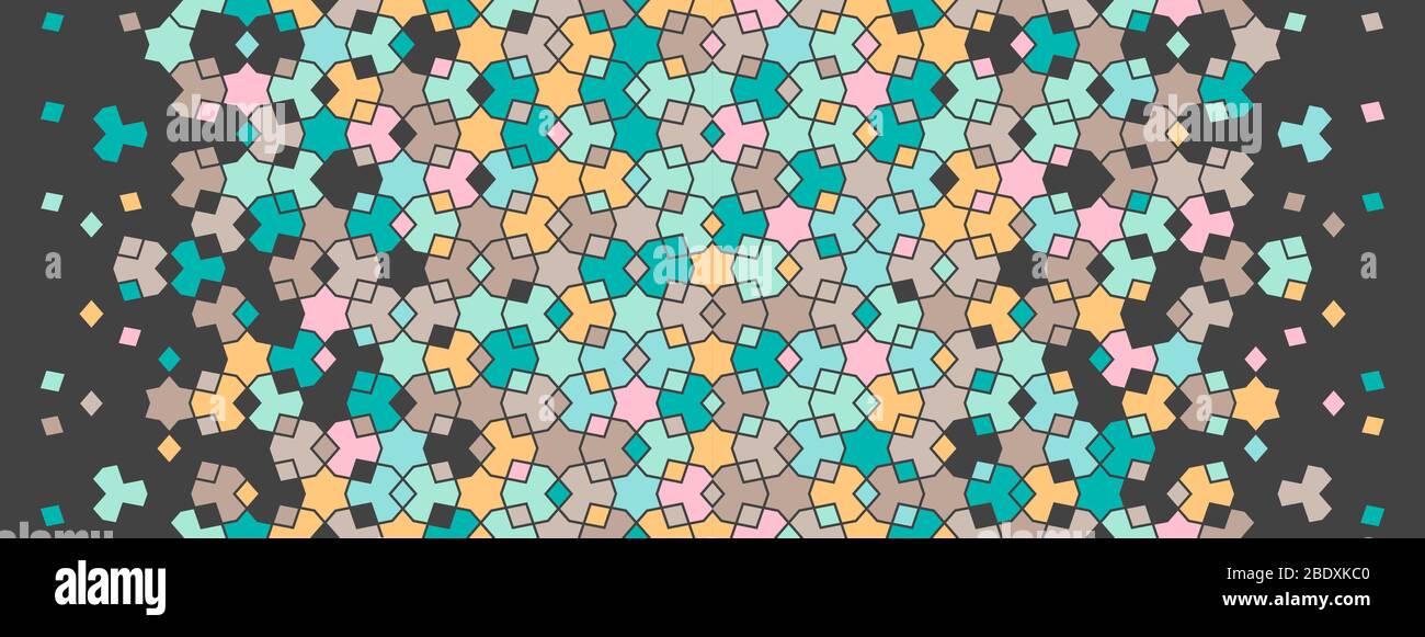 Arabic pattern, islamic vector border. Geometric texture, arabic ...