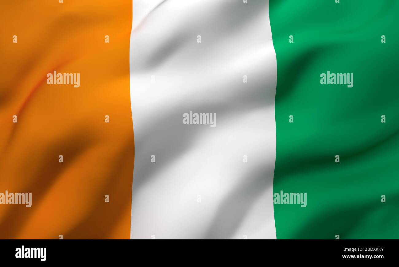 Flag cote d ivoire hi-res stock photography and images - Alamy