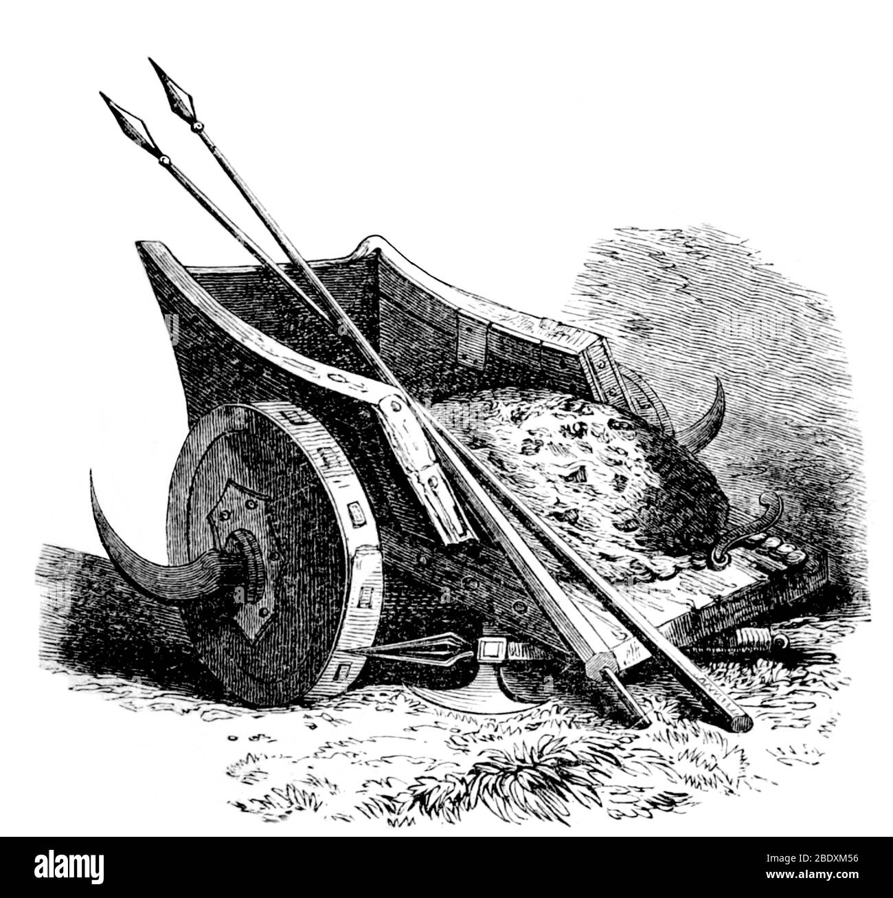 Ancient Celt War Chariot Stock Photo