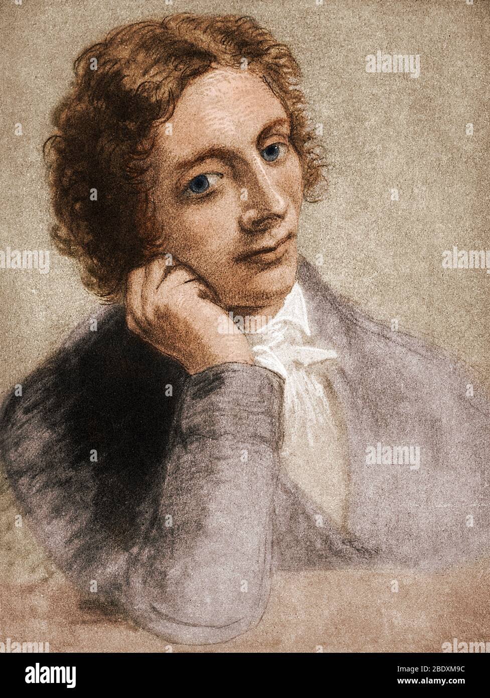 John Keats, English Romantic Poet Stock Photo