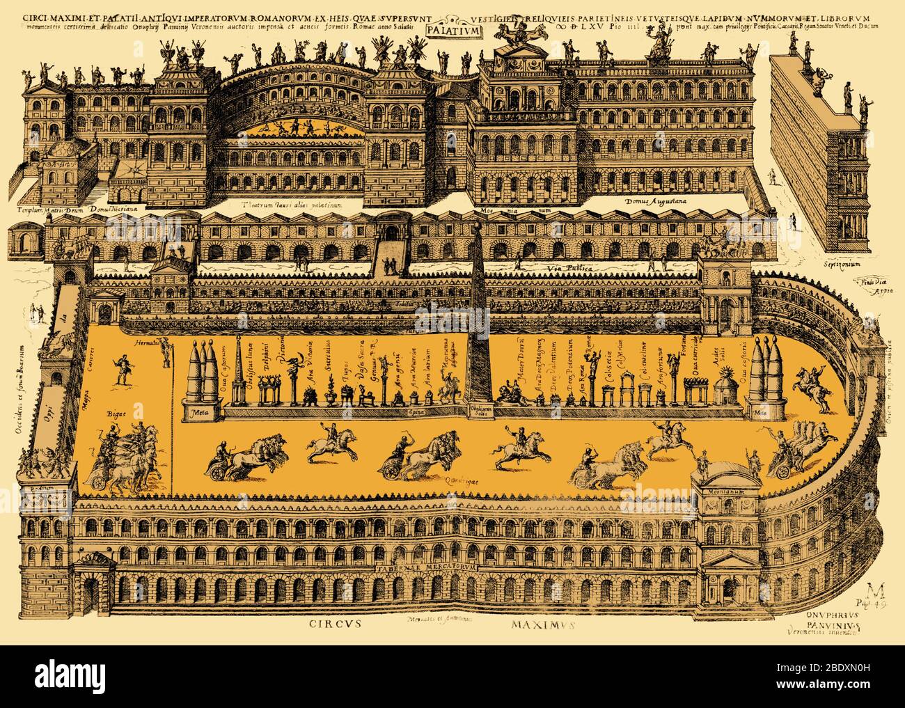 Circus maximus illustration hi-res stock photography and