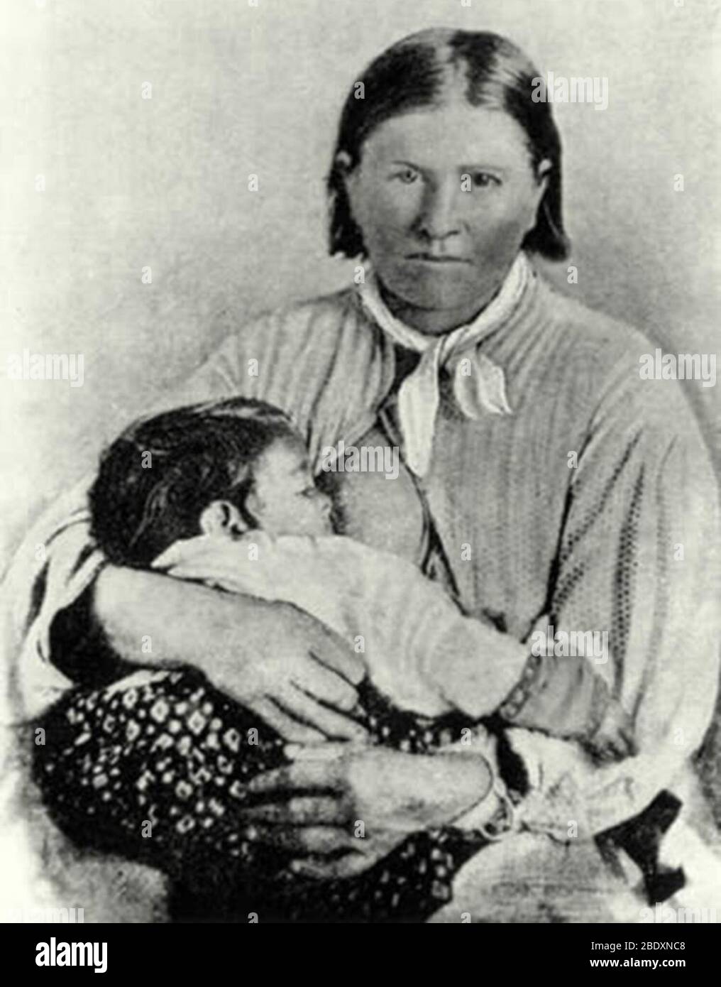 Cynthia Ann Parker, Anglo-American Comanche Stock Photo