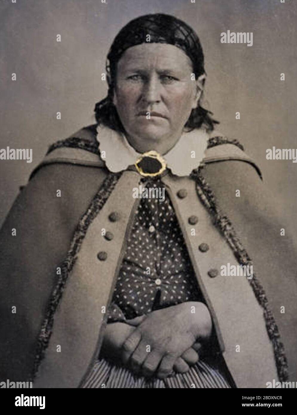 Cynthia Ann Parker, Anglo-American Comanche Stock Photo