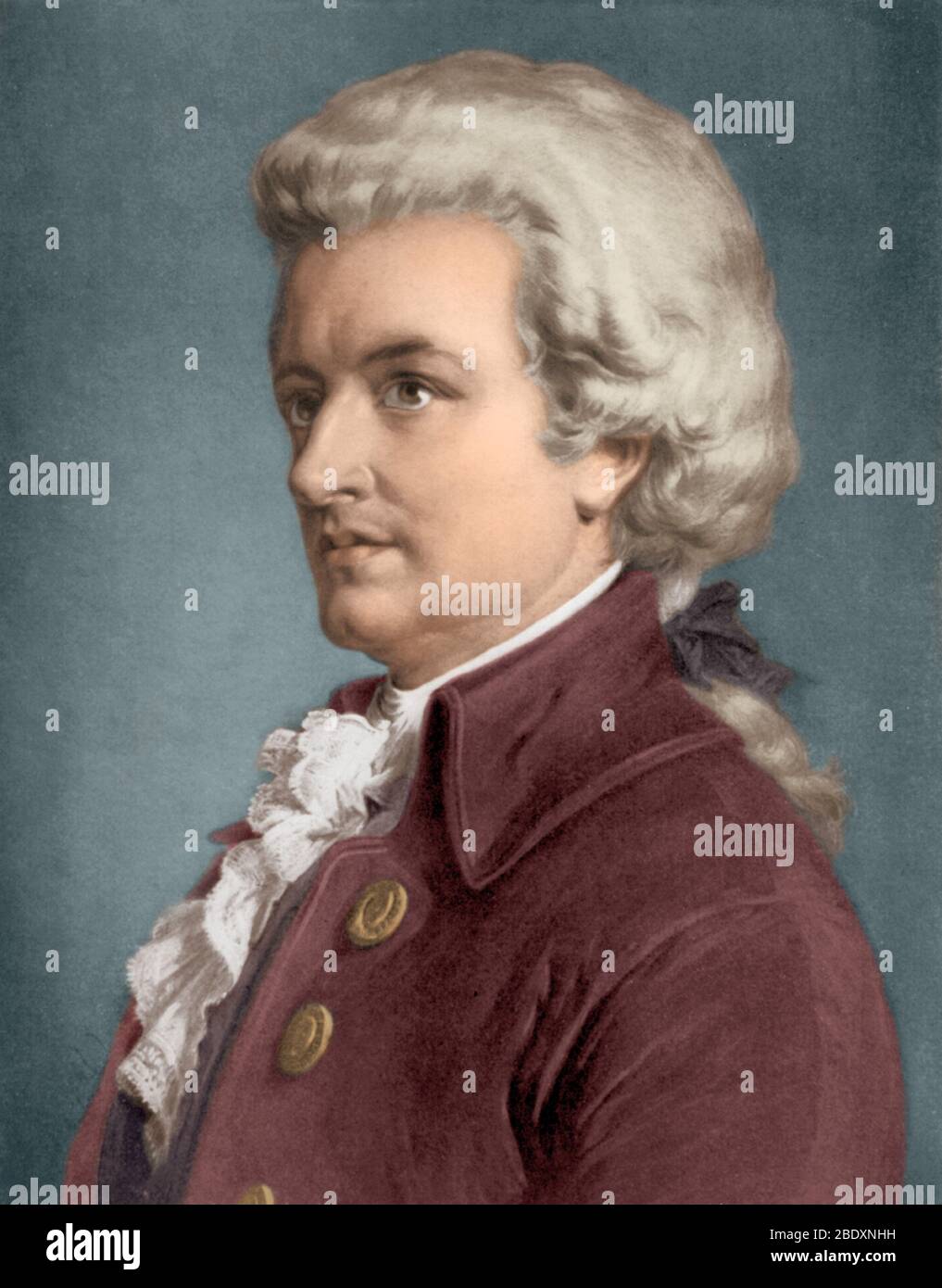Wolfgang Amadeus Mozart, Austrian Composer Stock Photo