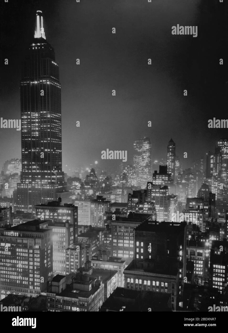 NYC, Empire State Building, 1937 Stock Photo Alamy