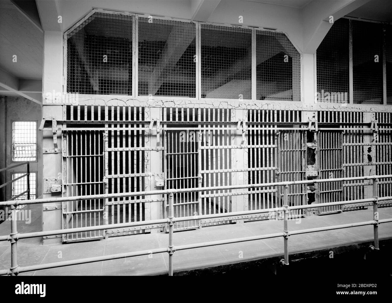 Alcatraz, Cell Block A, 1986 Stock Photo