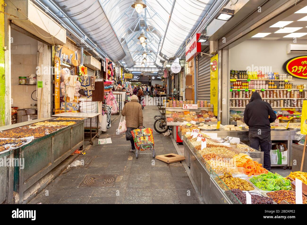Mahane Yehuda Market in Jerusalem, Israel Stock Photo