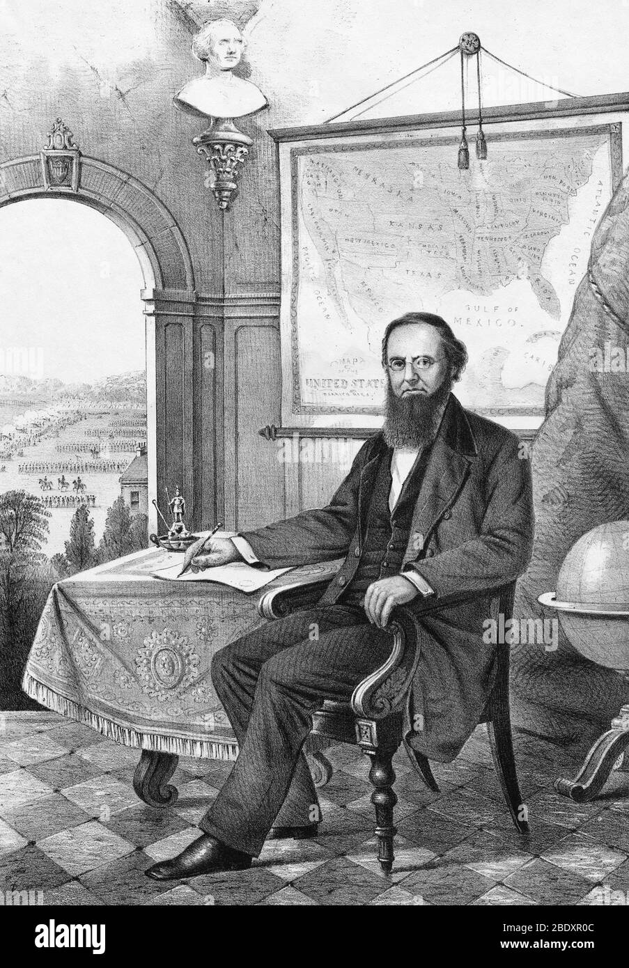 Edwin M. Stanton, Lincoln's Secretary of War Stock Photo