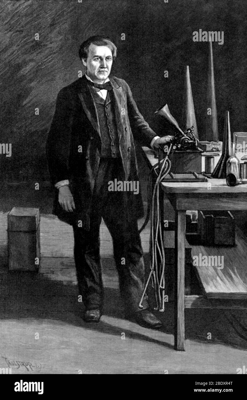 Thomas Edison, American Inventor Stock Photo