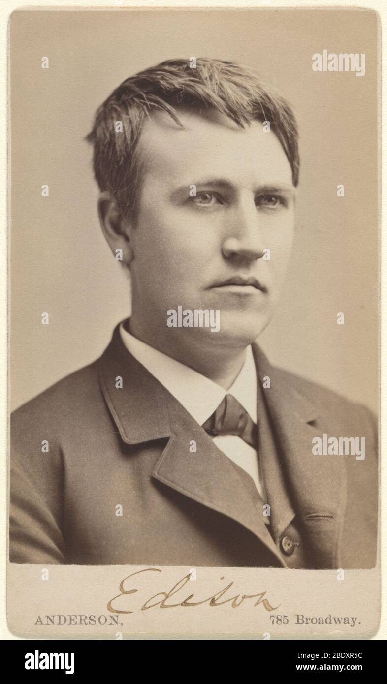 Thomas Edison, American Inventor Stock Photo